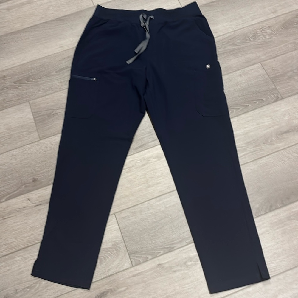 NWT Yola High Waisted Skinny Scrub Pants Navy XL Tall
